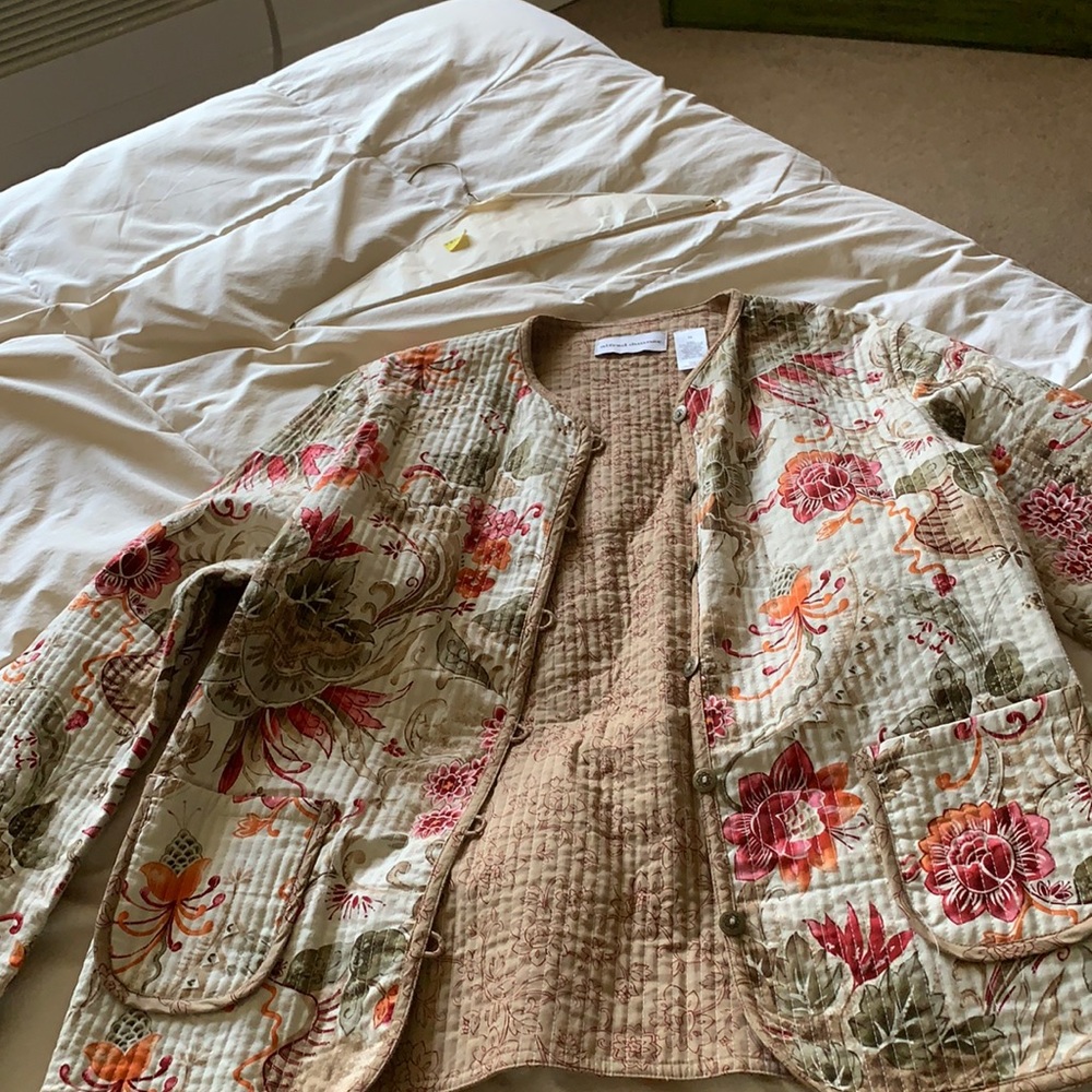 Alfred Dunner, multi jacket, 100% cotton